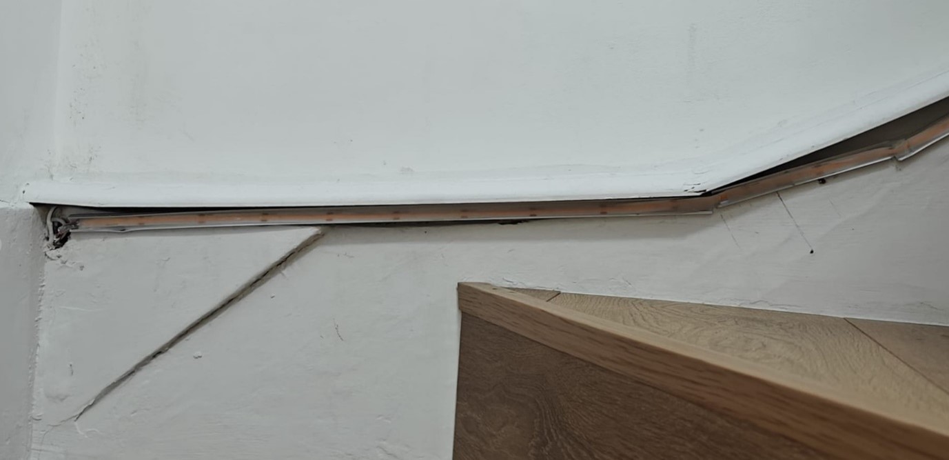 Faulty pipe installation